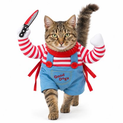 PawSpooky™ — Chucky Paws Halloween Costume