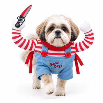 PawSpooky™ — Chucky Paws Halloween Costume